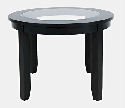 Jofran - Urban Icon Contemporary 42in Round Five-Piece Dining Set with Upholstered Chairs - 2004-42D-5 view 2