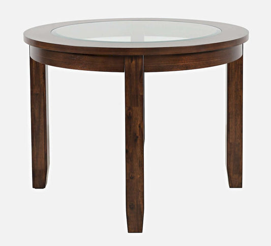Jofran - Urban Icon Contemporary 42in Round Five-Piece Dining Set with Upholstered Chairs - 2005-42D-5 view 2