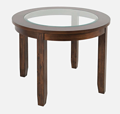 Jofran - Urban Icon Contemporary 42in Round Five-Piece Dining Set with Upholstered Chairs - 2005-42D-5 view 3