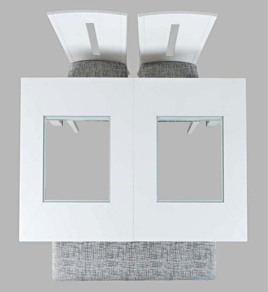 Jofran - Urban Icon Contemporary 66in Four-Piece Dining Set with Upholstered Chairs and Bench - 2003-66D-4 view 7
