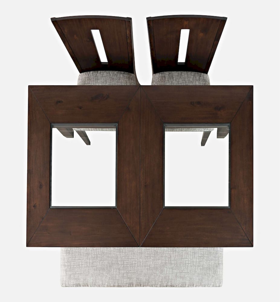 Jofran - Urban Icon Contemporary 66in Four-Piece Dining Set with Upholstered Chairs and Bench - 2005-66D-4 view 8