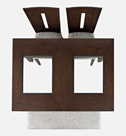 Jofran - Urban Icon Contemporary 66in Four-Piece Dining Set with Upholstered Chairs and Bench - 2005-66D-4 view 8