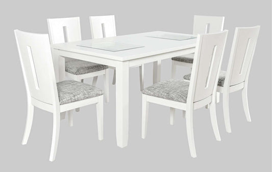 Jofran - Urban Icon Contemporary 66in Seven-Piece Dining Set with Upholstered Chairs - 2003-66D-7 view 1