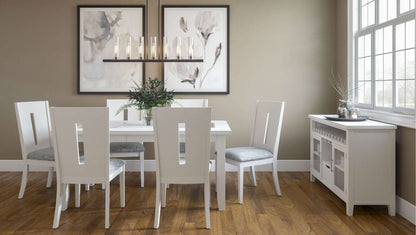 Jofran - Urban Icon Contemporary 66in Seven-Piece Dining Set with Upholstered Chairs - 2003-66D-7 view 8