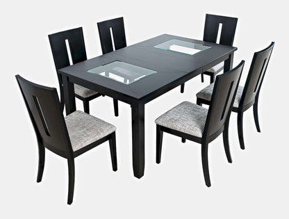 Jofran - Urban Icon Contemporary 66in Seven-Piece Dining Set with Upholstered Chairs - 2004-66D-7 view 2