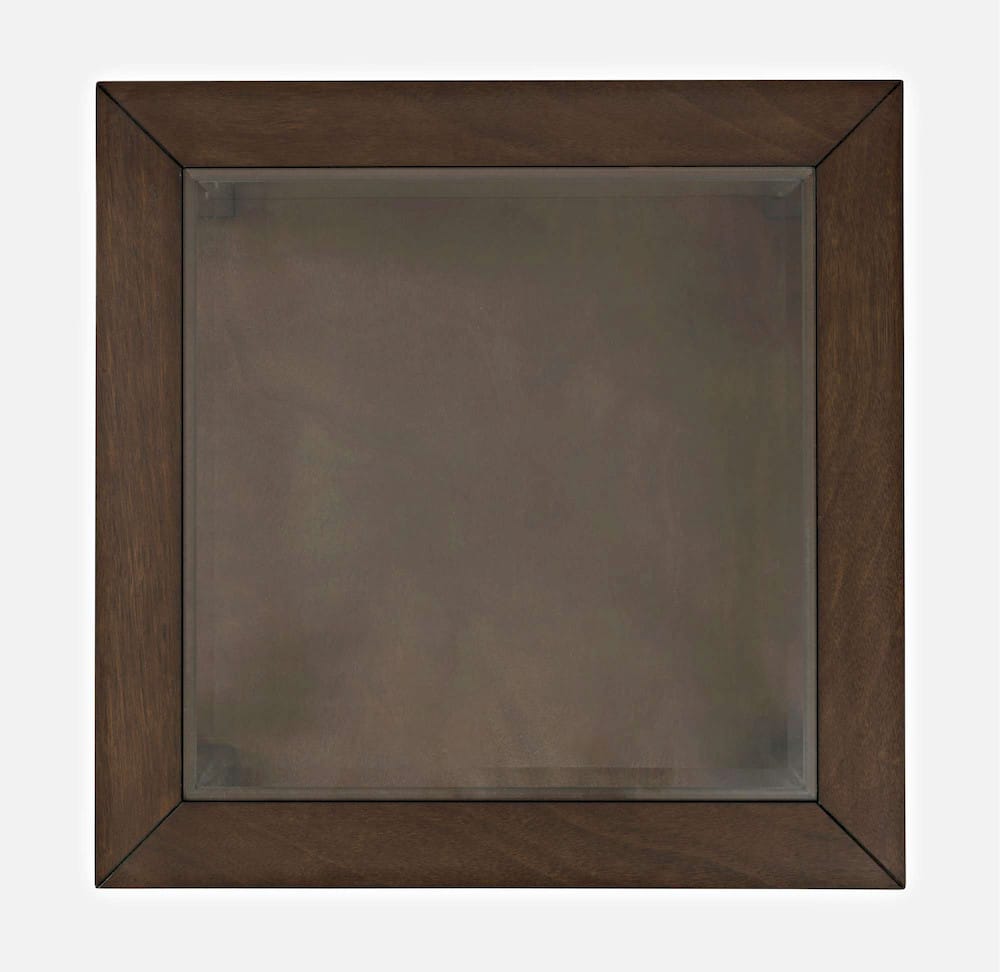 Jofran - Urban Icon Glass Inlay End Table with Storage - Merlot - 2002-3 view 7