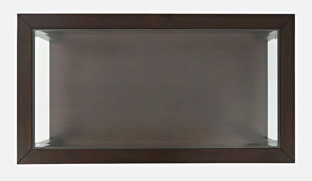 Jofran - Urban Icon Rectangular Glass Inlay Coffee Table - Merlot - 2002-1 view 6