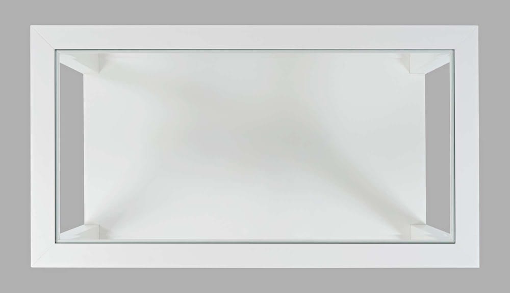 Jofran - Urban Icon Rectangular Glass Inlay Coffee Table - White - 2000-1 view 7