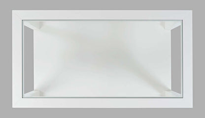 Jofran - Urban Icon Rectangular Glass Inlay Coffee Table - White - 2000-1 view 7