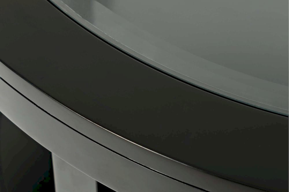 Jofran - Urban Icon Round Glass Inlay Coffee Table - Black - 2001-2 view 4