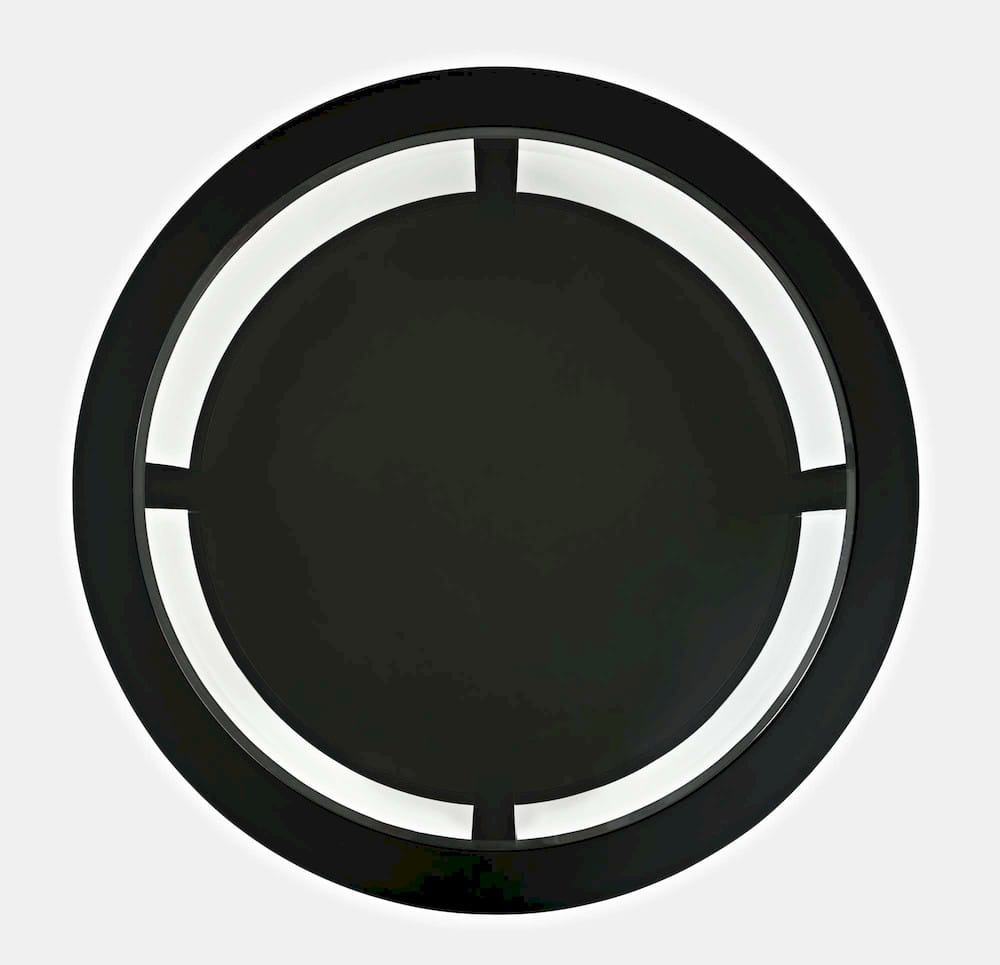 Jofran - Urban Icon Round Glass Inlay Coffee Table - Black - 2001-2 view 5