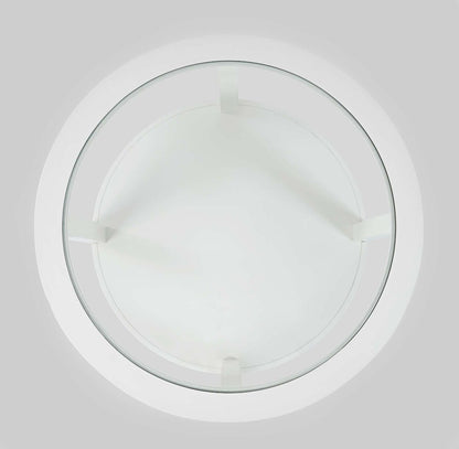 Jofran - Urban Icon Round Glass Inlay Coffee Table - White - 2000-2 view 5