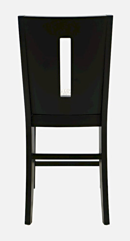 Jofran - Urban Icon Slotback Upholstered Counter Stool (Set of 2) - Black - 2004-BS410KD view 4
