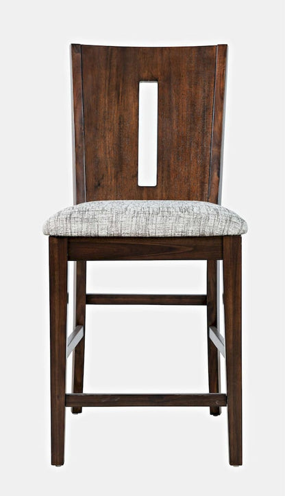 Jofran - Urban Icon Slotback Upholstered Counter Stool (Set of 2) - Merlot - 2005-BS410KD view 1