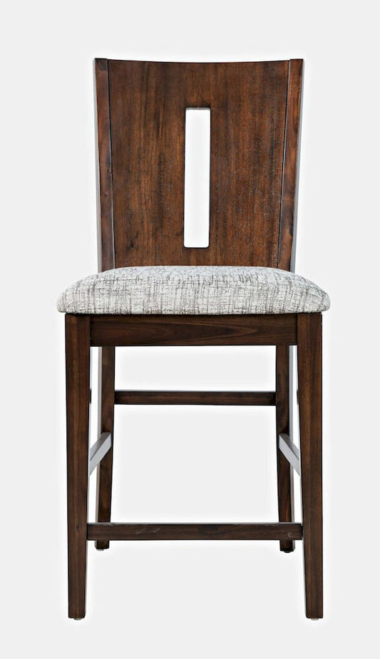 Jofran - Urban Icon Slotback Upholstered Counter Stool (Set of 2) - Merlot - 2005-BS410KD view 1