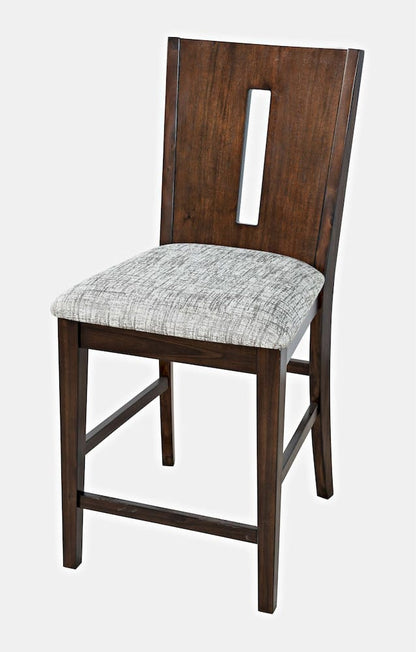 Jofran - Urban Icon Slotback Upholstered Counter Stool (Set of 2) - Merlot - 2005-BS410KD view 3