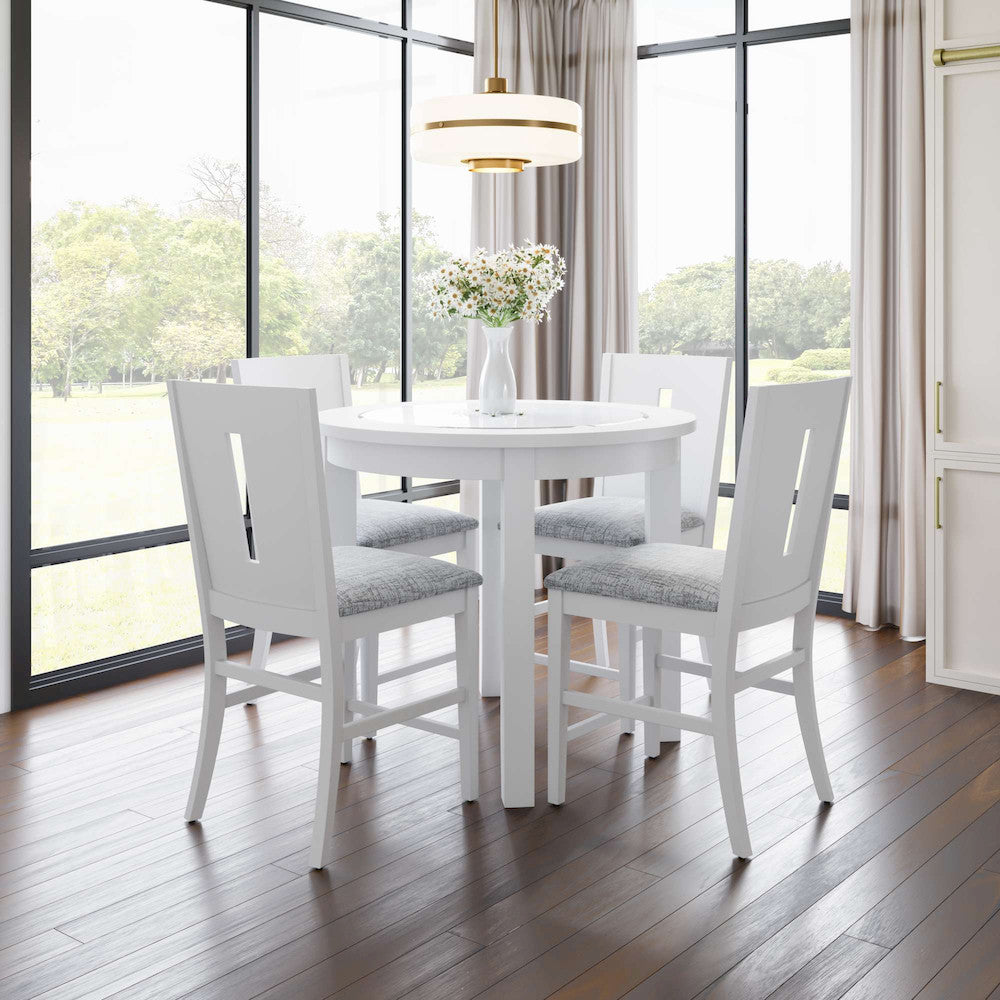 Jofran - Urban Icon Slotback Upholstered Counter Stool (Set of 2) - White - 2003-BS410KD view 5