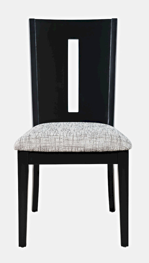 Jofran - Urban Icon Slotback Upholstered Dining Chair (Set of 2) - Black - 2004-390KD view 1