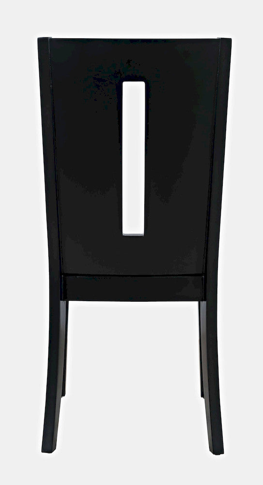 Jofran - Urban Icon Slotback Upholstered Dining Chair (Set of 2) - Black - 2004-390KD view 4