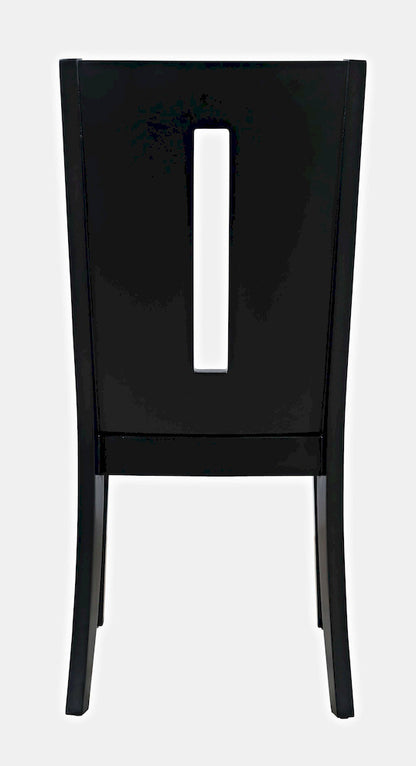 Jofran - Urban Icon Slotback Upholstered Dining Chair (Set of 2) - Black - 2004-390KD view 4