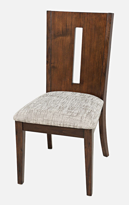 Jofran - Urban Icon Slotback Upholstered Dining Chair (Set of 2) - Merlot - 2005-390KD view 3