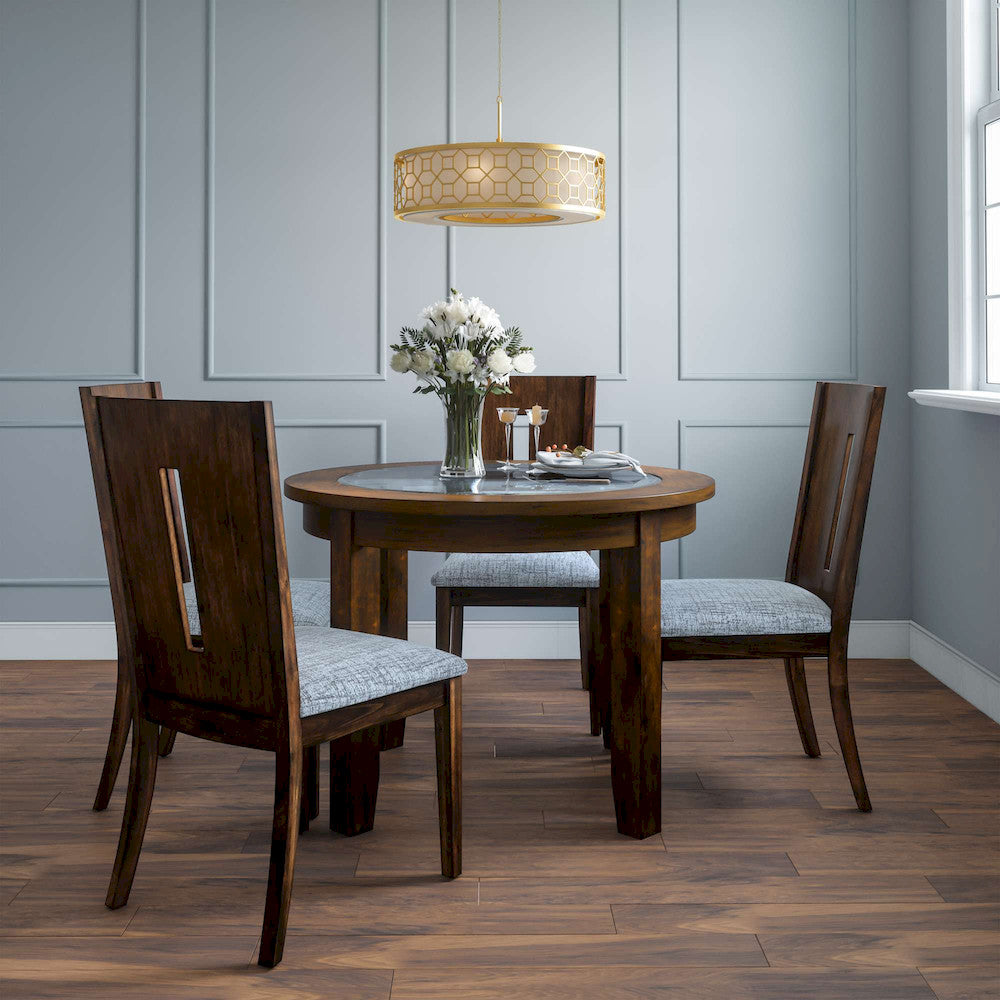 Jofran - Urban Icon Slotback Upholstered Dining Chair (Set of 2) - Merlot - 2005-390KD view 6