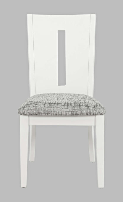 Jofran - Urban Icon Slotback Upholstered Dining Chair (Set of 2) - White - 2003-390KD view 1