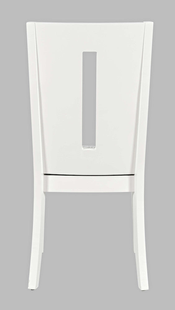 Jofran - Urban Icon Slotback Upholstered Dining Chair (Set of 2) - White - 2003-390KD view 4