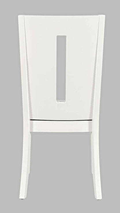 Jofran - Urban Icon Slotback Upholstered Dining Chair (Set of 2) - White - 2003-390KD view 4