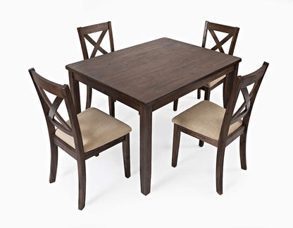 Jofran - Walnut Creek 5 Pack Dining Set - Dining Table with 4 Chairs - 1875 view 2