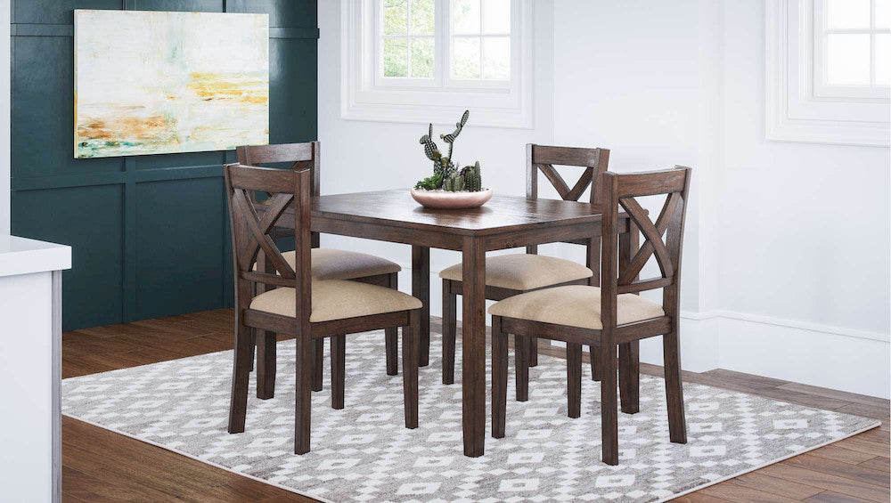 Jofran - Walnut Creek 5 Pack Dining Set - Dining Table with 4 Chairs - 1875 view 11