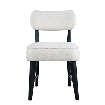 Jofran - Wes Mid-Century Modern Boucle Upholstery Dining Chair (Set of 2) - Black - 2271-WESCHBLK view 1