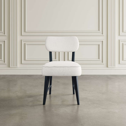 Jofran - Wes Mid-Century Modern Boucle Upholstery Dining Chair (Set of 2) - Black - 2271-WESCHBLK view 5