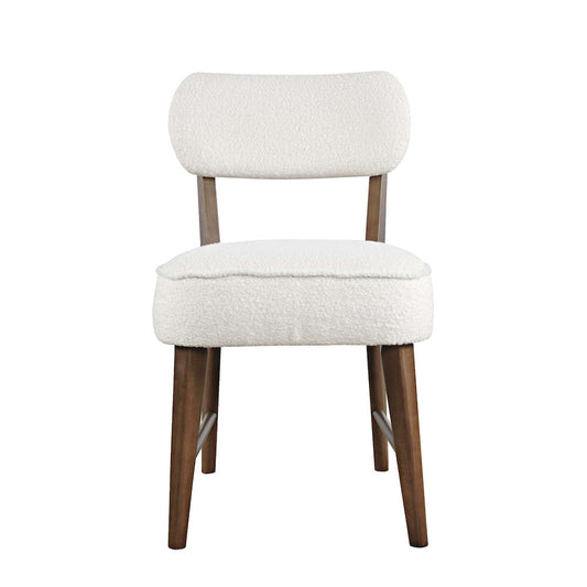 Jofran - Wes Mid-Century Modern Boucle Upholstery Dining Chair (Set of 2) - Walnut - 2271-WESCHWAL view 1