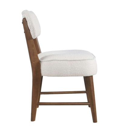 Jofran - Wes Mid-Century Modern Boucle Upholstery Dining Chair (Set of 2) - Walnut - 2271-WESCHWAL view 6