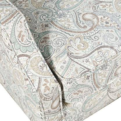 Jofran - Westbrook Paisley Fabric Transitional Upholstered Accent Chair with Nailhead Trim - DUVAL-CH-SAGE view 4