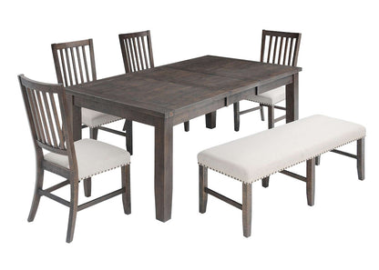 Jofran - Willow Creek 78in Six-Piece Dining Set with Bench - 2021-78D-6 view 1