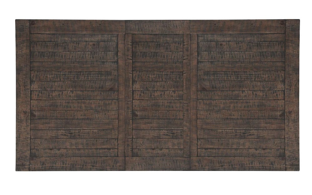 Jofran - Willow Creek Solid Pine 78in Extension Dining Table - Distressed Brown - 2021-78 view 4