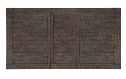 Jofran - Willow Creek Solid Pine 78in Extension Dining Table - Distressed Brown - 2021-78 view 4
