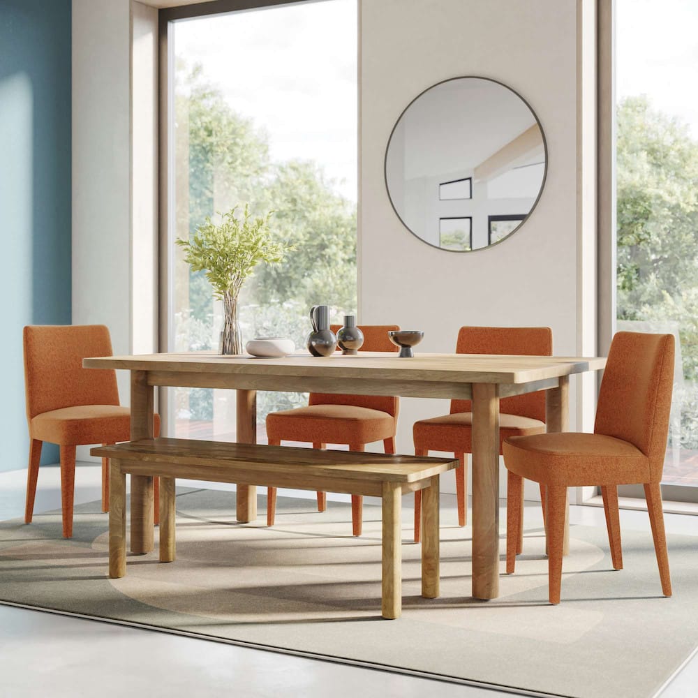 Jofran - Wilson Mid-Century Modern Contemporary Upholstered Vintage Dining Chair (Set of 2) Auburn - 2271-WILSONCHAUB view 10
