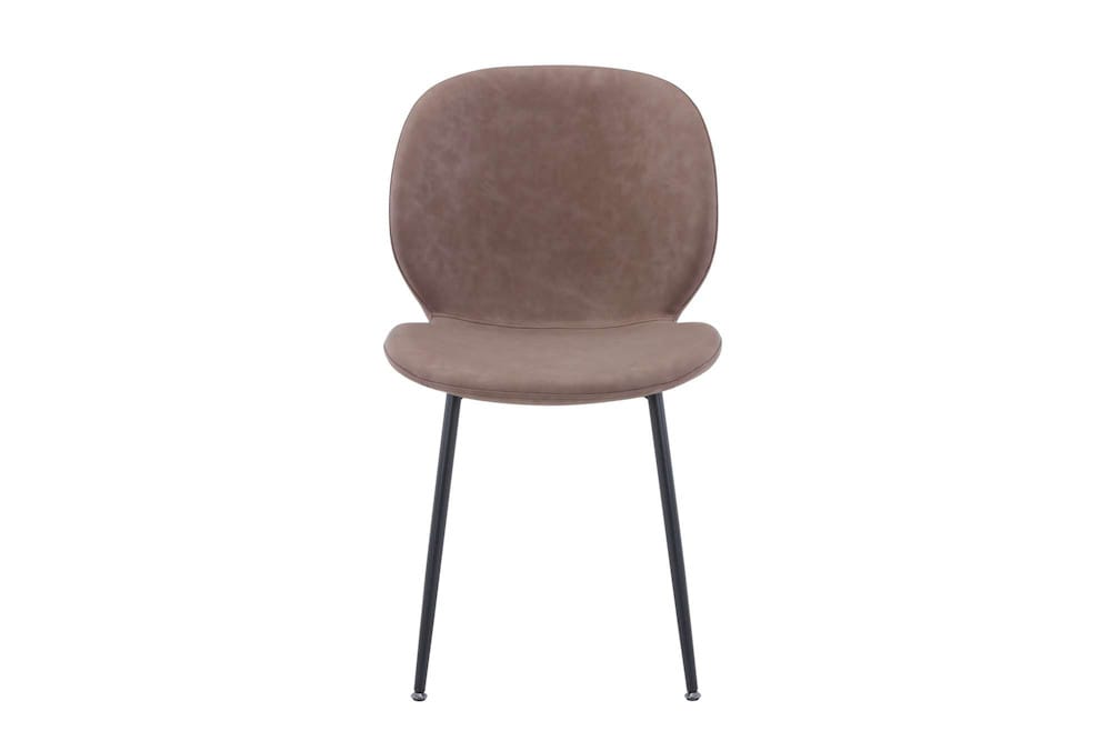 Jofran - Wright Contemporary Upholstered Faux Leather Dining Chair (Set of 4) Camel Brown - 2201EC-WRIGHTCHAIR view 1