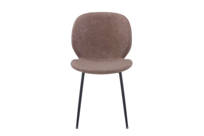 Jofran - Wright Contemporary Upholstered Faux Leather Dining Chair (Set of 4) Camel Brown - 2201EC-WRIGHTCHAIR view 1