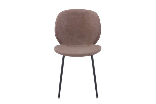 Jofran - Wright Contemporary Upholstered Faux Leather Dining Chair (Set of 4) Camel Brown - 2201EC-WRIGHTCHAIR view 1