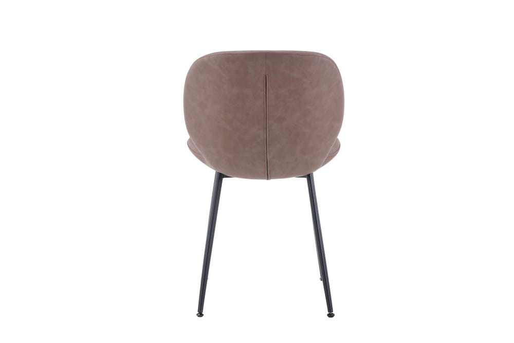 Jofran - Wright Contemporary Upholstered Faux Leather Dining Chair (Set of 4) Camel Brown - 2201EC-WRIGHTCHAIR view 3