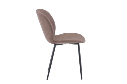 Jofran - Wright Contemporary Upholstered Faux Leather Dining Chair (Set of 4) Camel Brown - 2201EC-WRIGHTCHAIR view 5