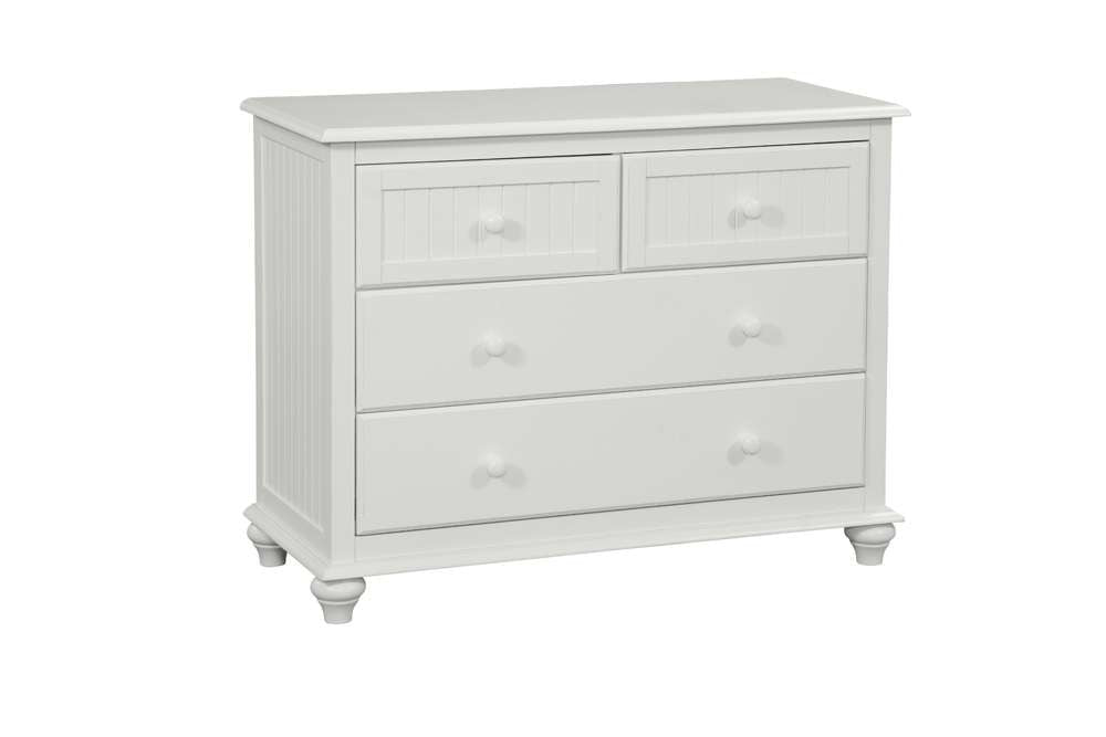 John Thomas Furniture - Cottage - 4 Drawer Chest in Pure White - BD08-2004N veiw 1