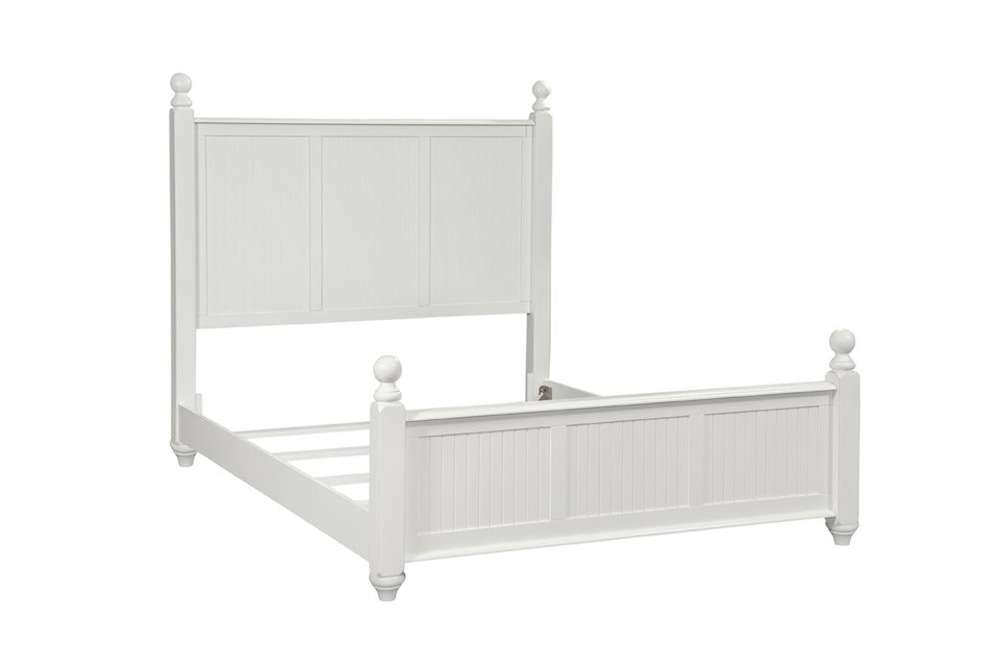 John Thomas Furniture - Cottage - King Bed in Pure White - BD08-201KFN_BD08-201KHN_BD08-504KR veiw 1