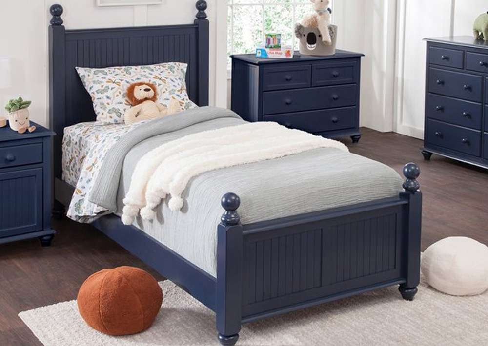 John Thomas Furniture - Cottage - Twin Bed in Denim - BD81-201TFN_BD81-201THN_BD81-504TR veiw 1