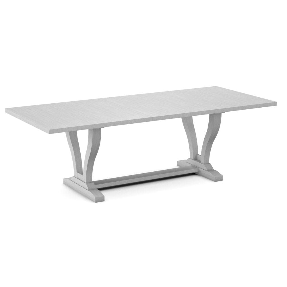 John Thomas Furniture - Curated 40X78X94 Table Top in Chalk with  Elle Trestle Base in Chalk - CTT-4094-28/CTB-71-28 view 1