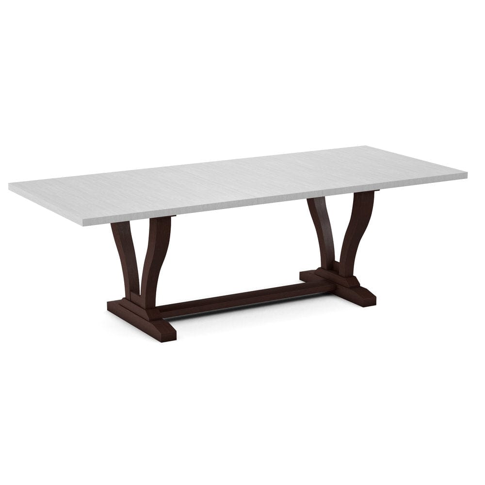 John Thomas Furniture - Curated 40X78X94 Table Top in Chalk with  Elle Trestle Base in Cognac - CTT-4094-28/CTB-71-51 view 1